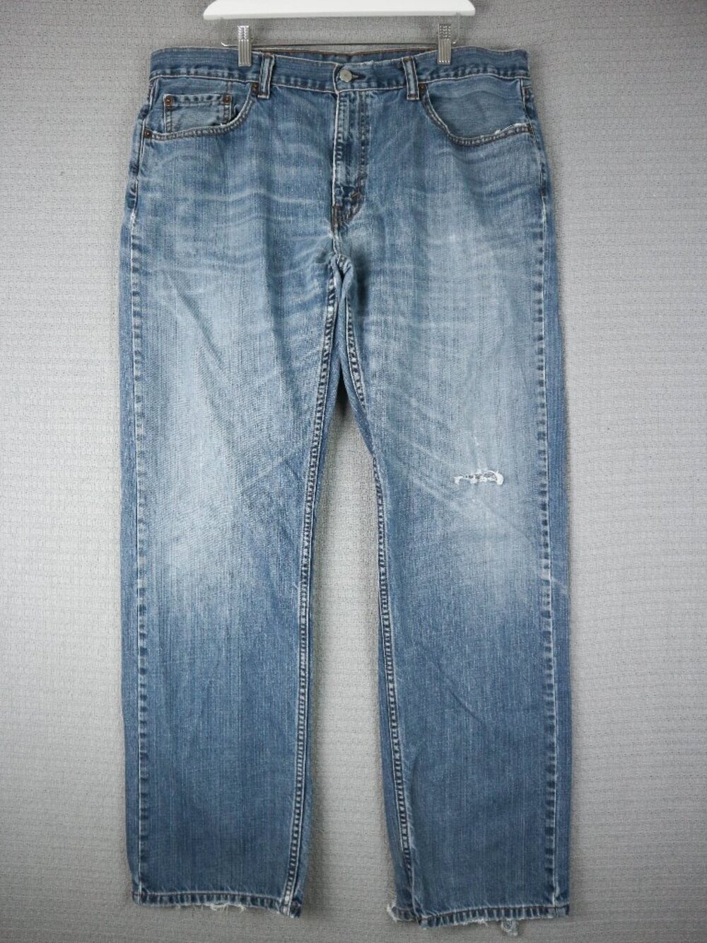 Levi's 559 Relaxed Straight Fit Light Wash Denim Jeans 38x34 Baggy Distressed